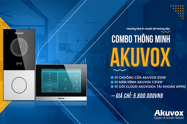 Combo thông minh Akuvox kết nối không dây chuẩn SIP
