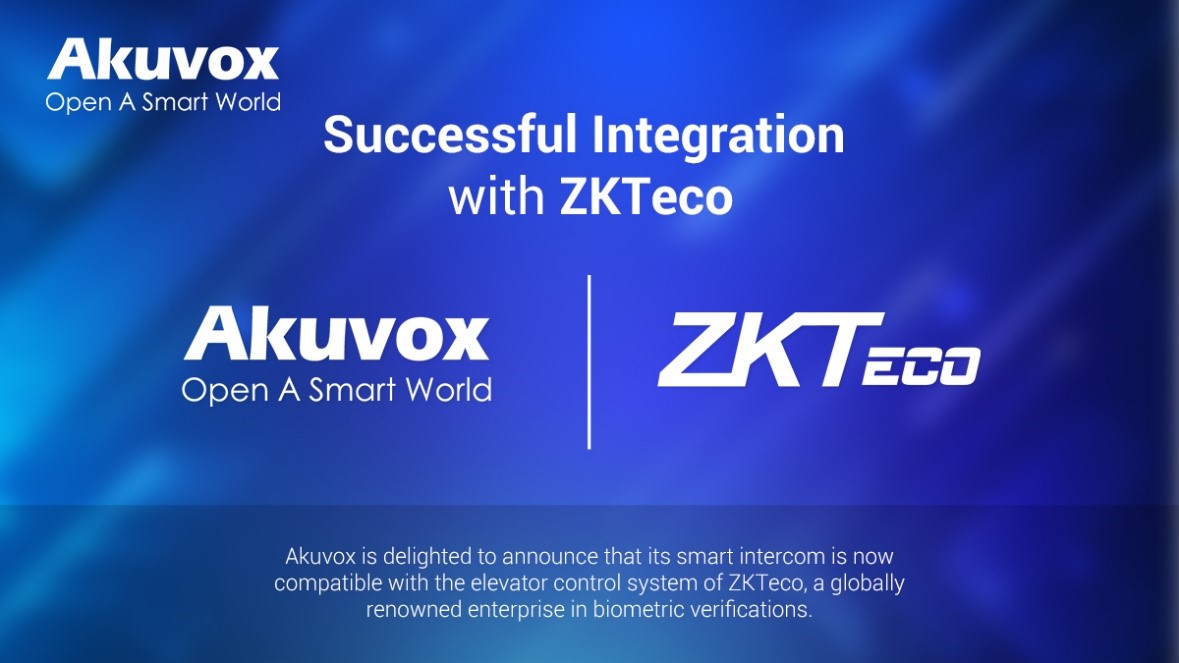 Akuvox tích hợp thành công với ZKTeco